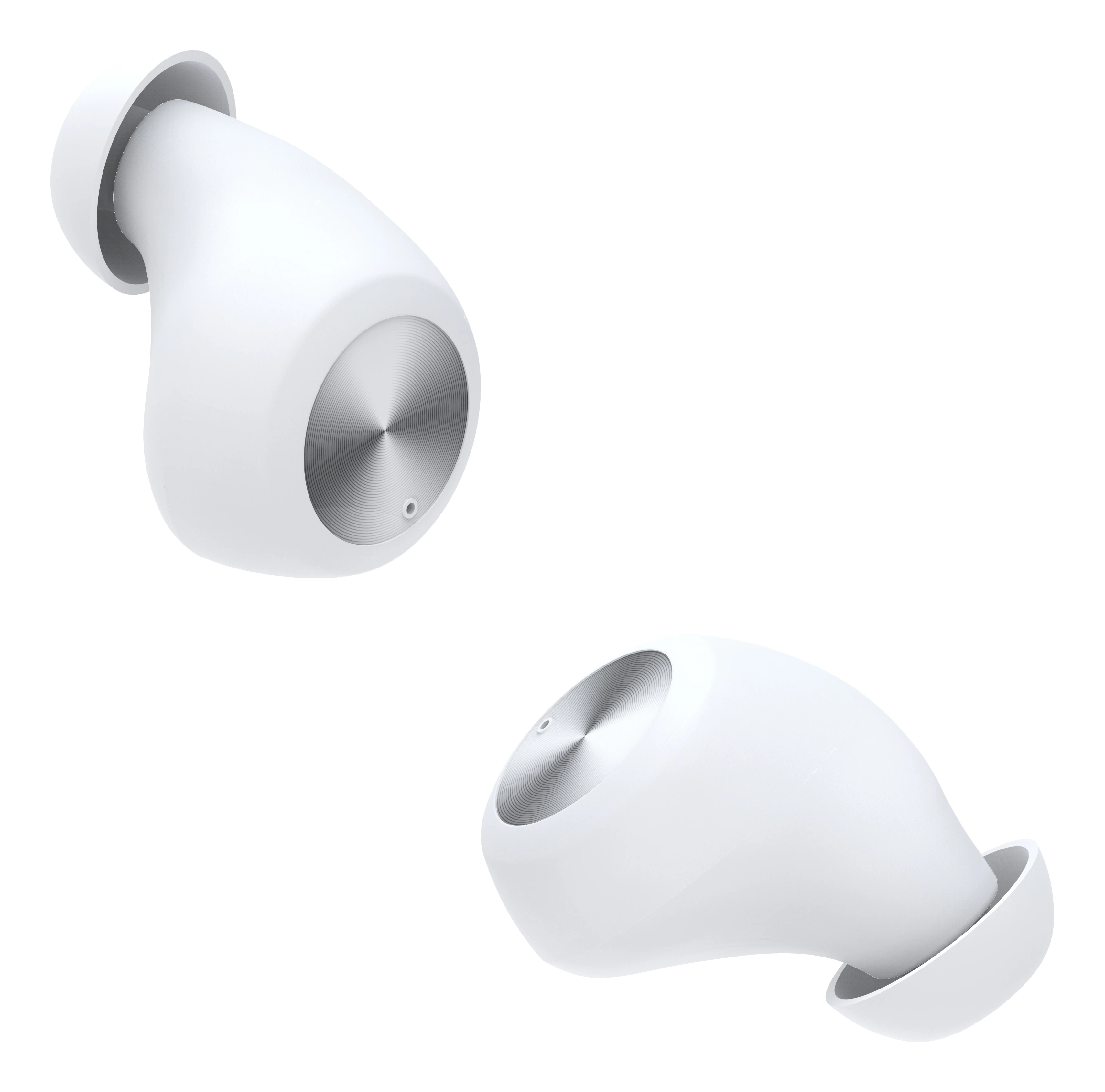 TWS hodetelefoner in-ear trådløse, Hvit