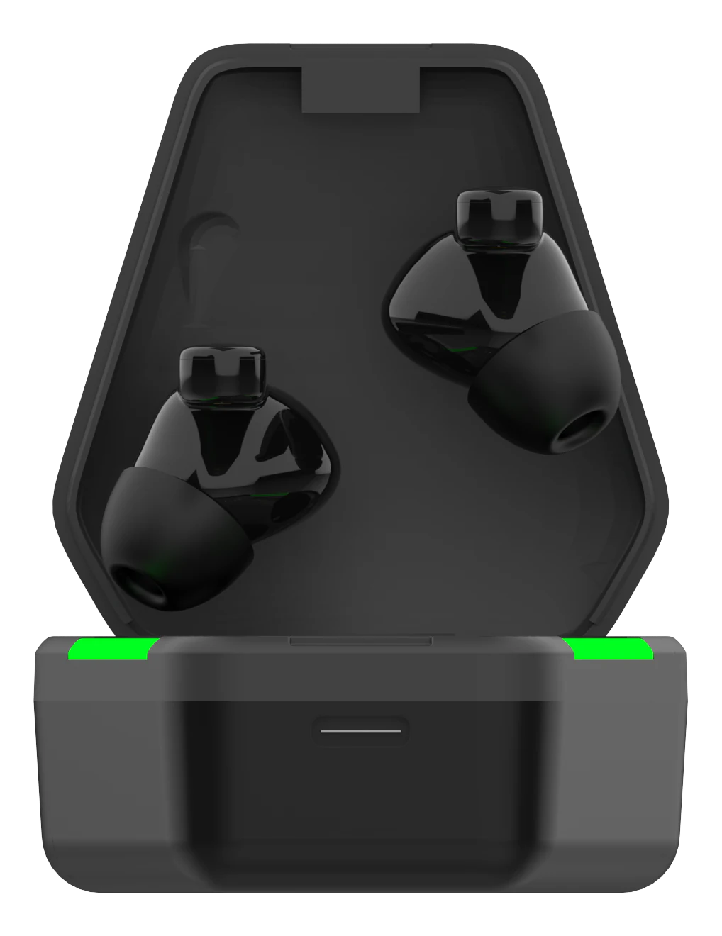 Gaming TWS hodetelefoner in-ear trådløse, Svart