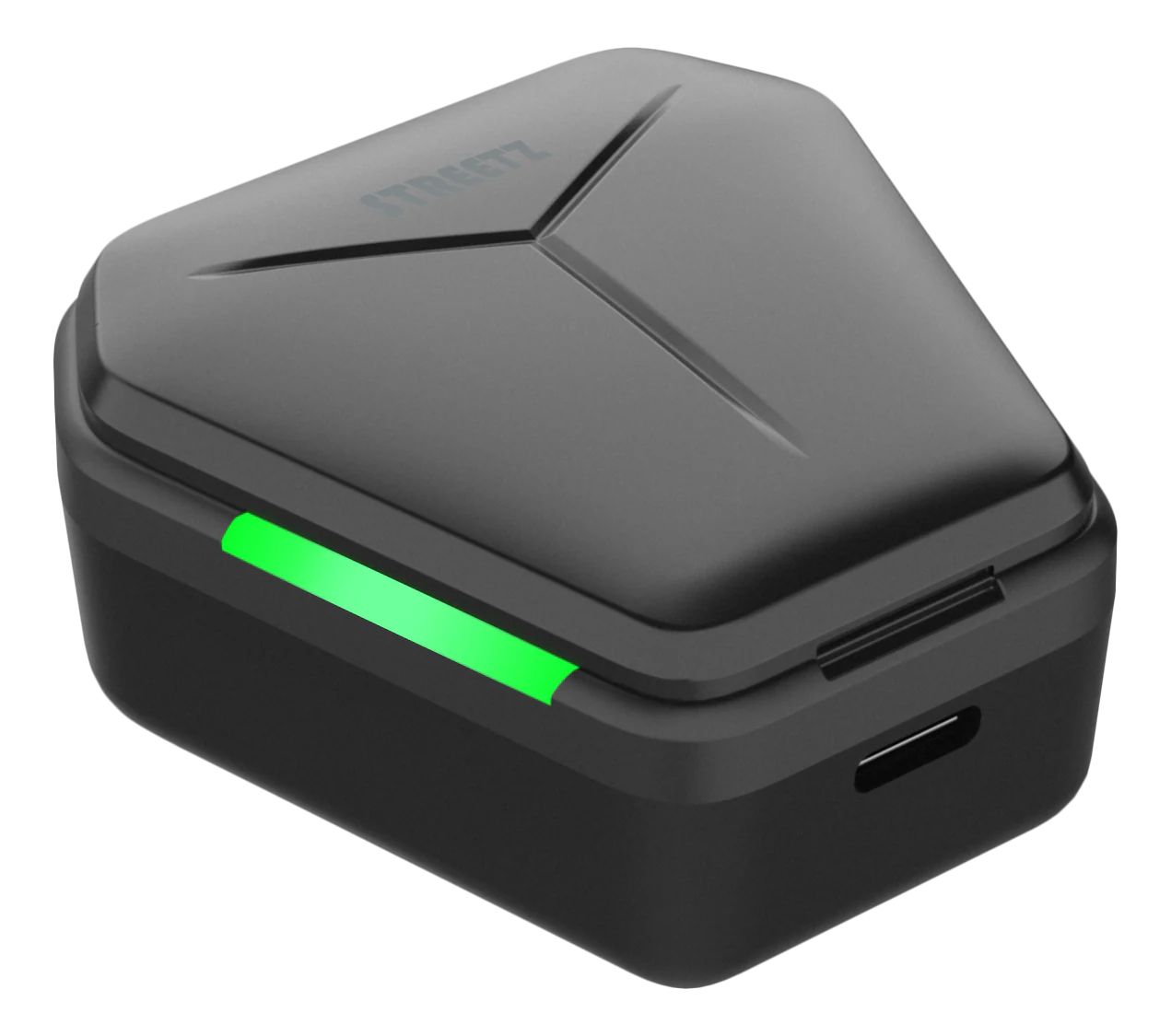 Gaming TWS hodetelefoner in-ear trådløse, Svart