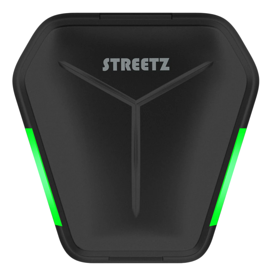 Gaming TWS hodetelefoner in-ear trådløse, Svart