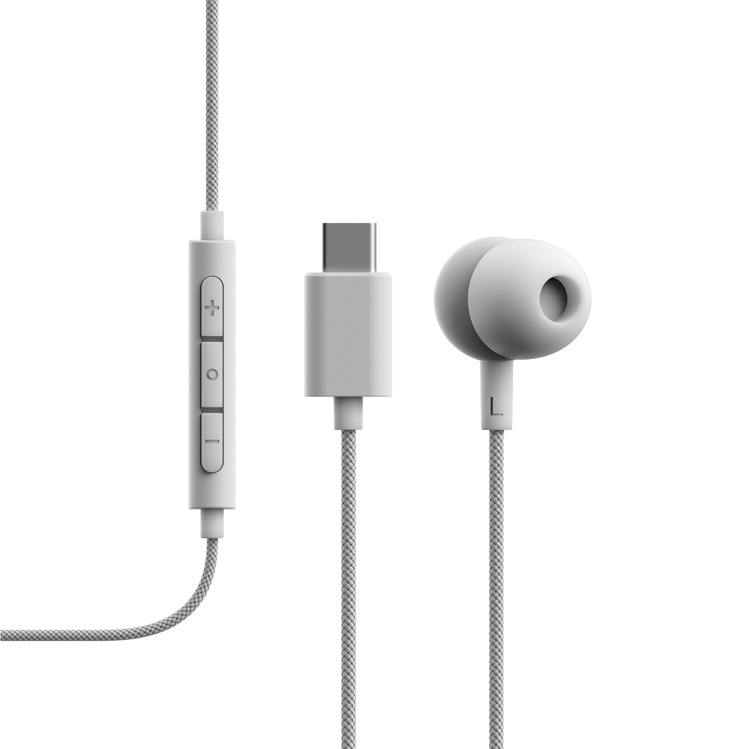 V3 Kablede In-ear hodetelefoner med USB-C, Hvit