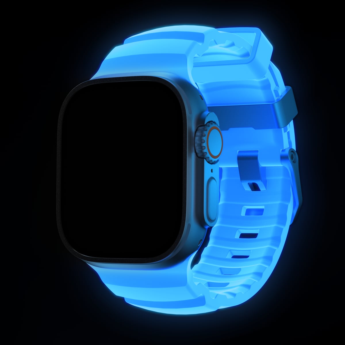 Apple Watch Series 9 45mm Reim Rocky Point (Natural Hardware) Icy Blue Glow - Limited edition