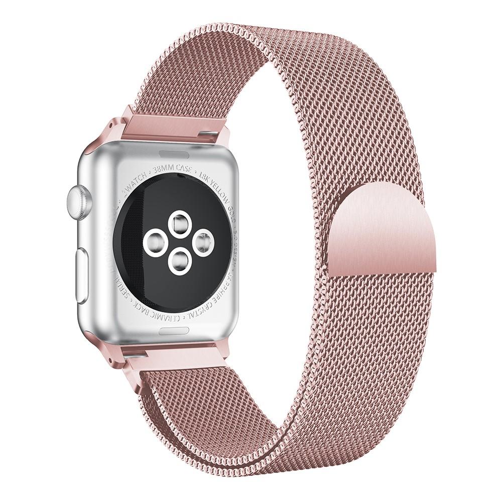 Apple Watch Series 8 45mm Reim Milanese Loop, Rosa gull