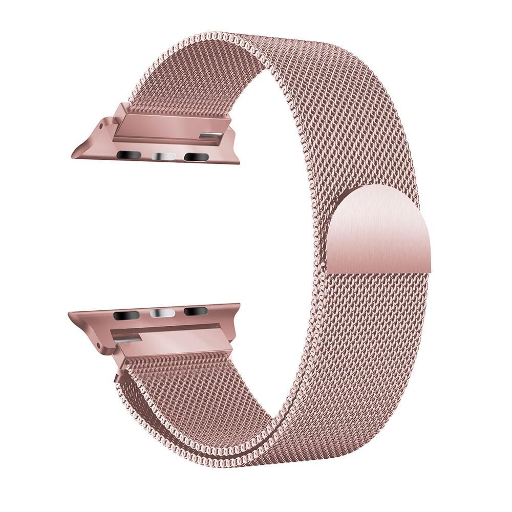 Apple Watch Series 8 45mm Reim Milanese Loop, Rosa gull
