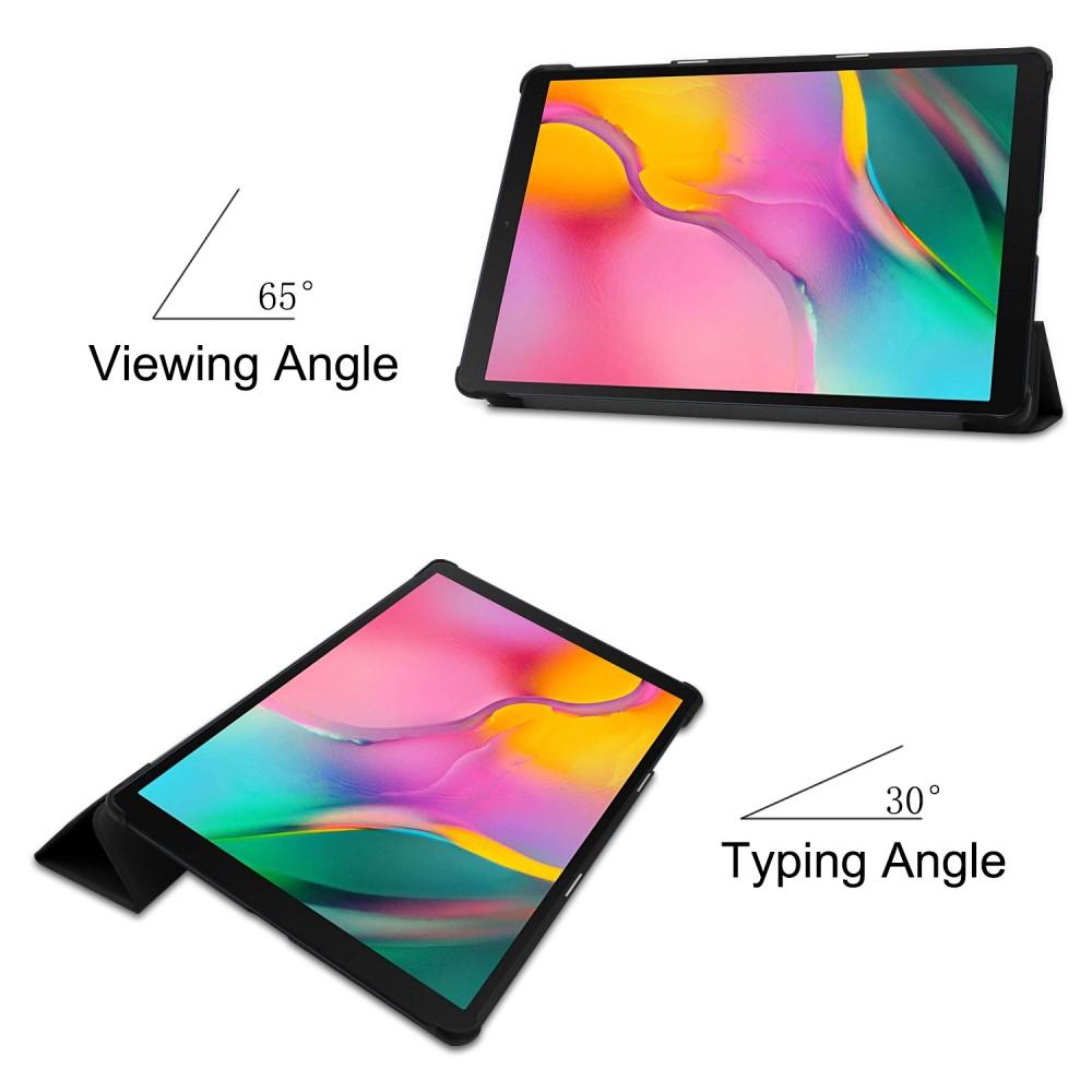 Samsung Galaxy Tab A 10.1 (2019) Tri-Fold etui, Svart