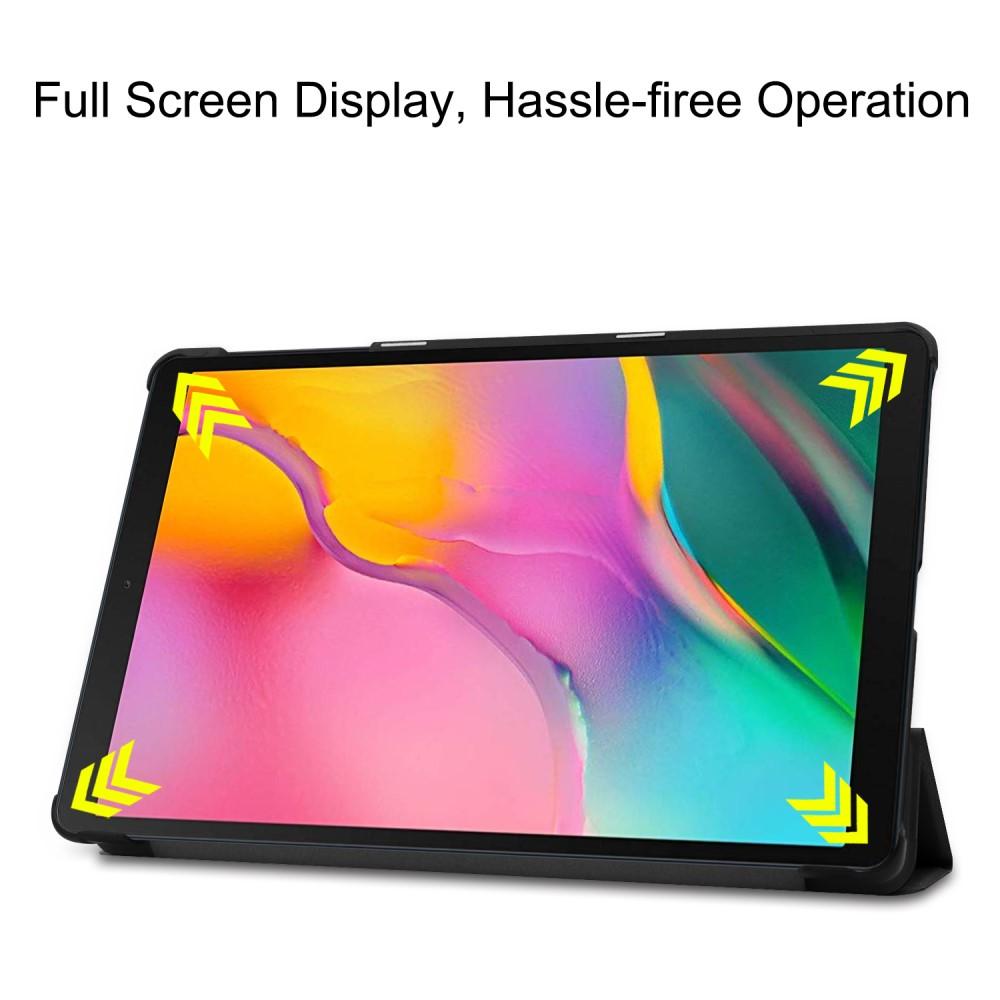 Samsung Galaxy Tab A 10.1 (2019) Tri-Fold etui, Svart