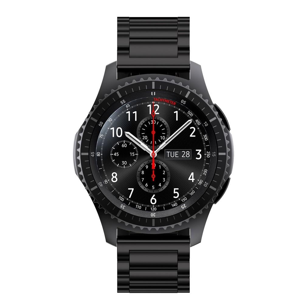 Samsung Gear S3 Frontier Elegant lenkereim i metall, Svart