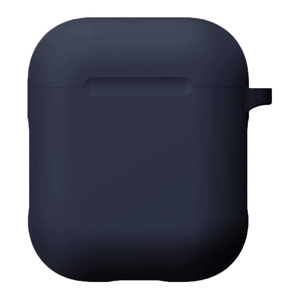 Apple AirPods Silikondeksel med karabinkrok, Blå