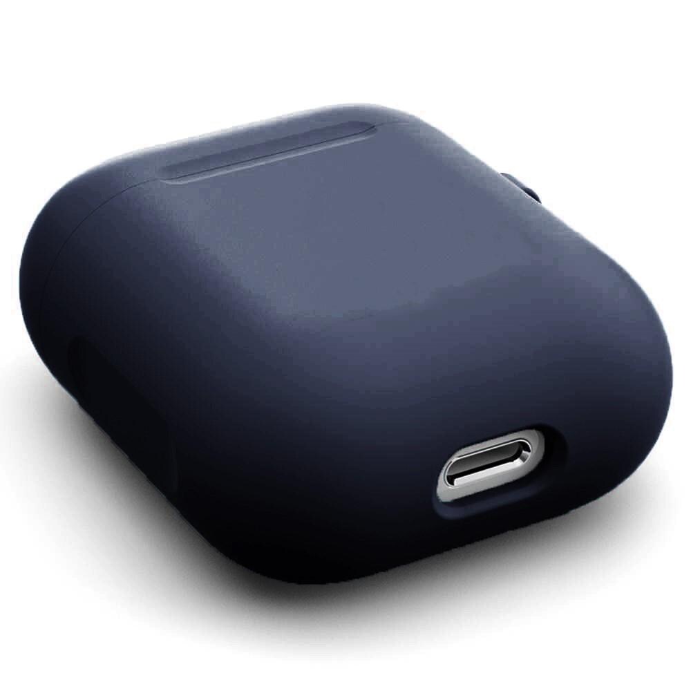 Apple AirPods Silikondeksel med karabinkrok, Blå