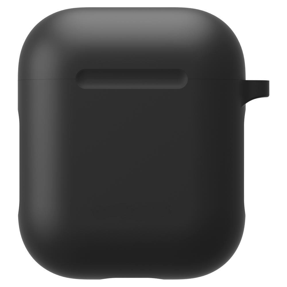 Apple AirPods Silikondeksel med karabinkrok, Svart