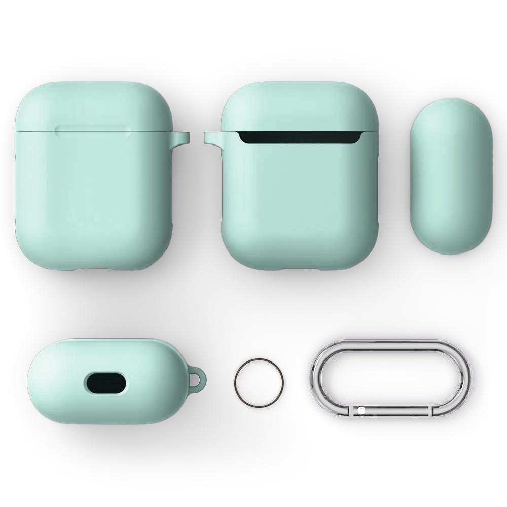 Apple AirPods Silikondeksel med karabinkrok, Blå