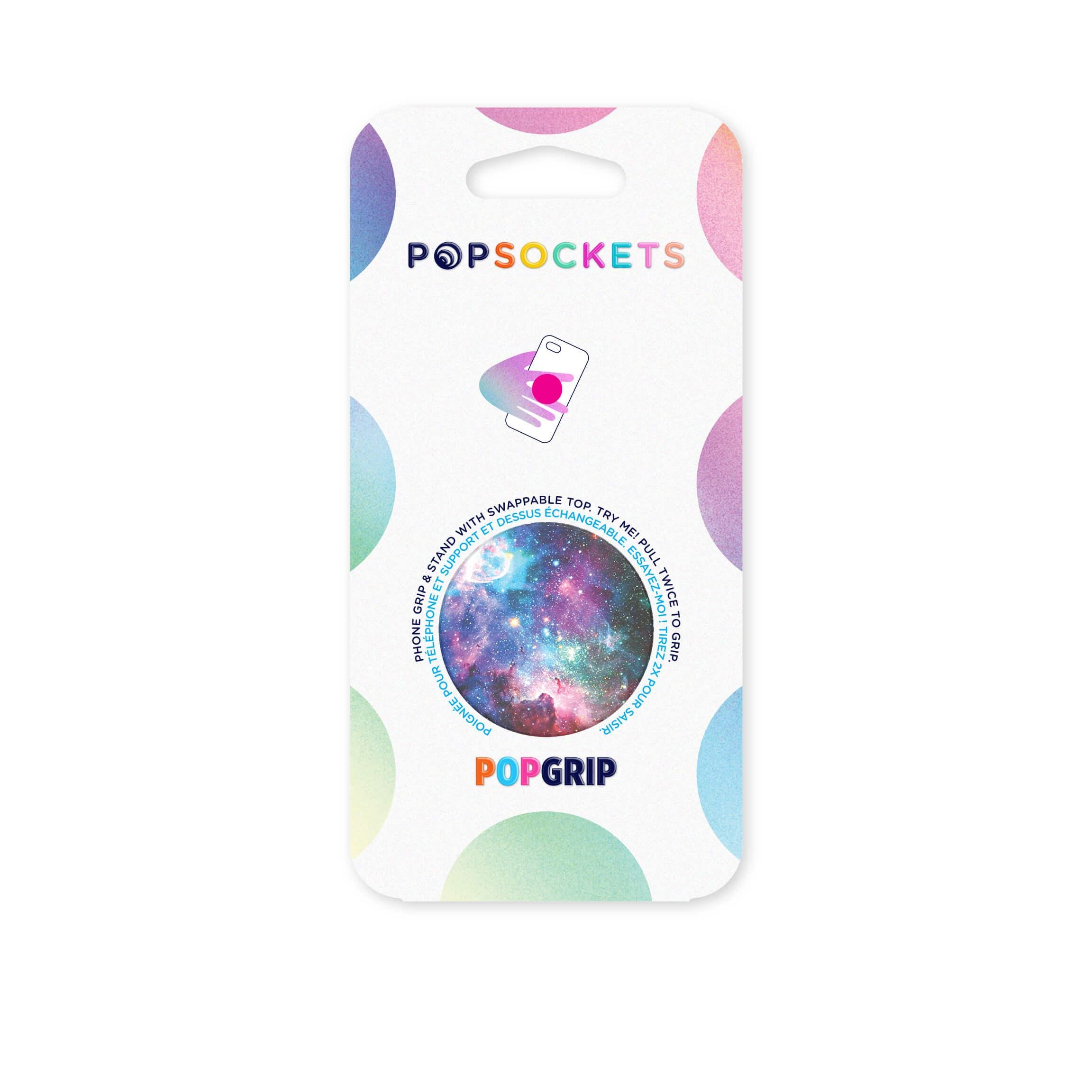 PopGrip Mobilholder / stativ med avtakbar topp, Blue Nebula