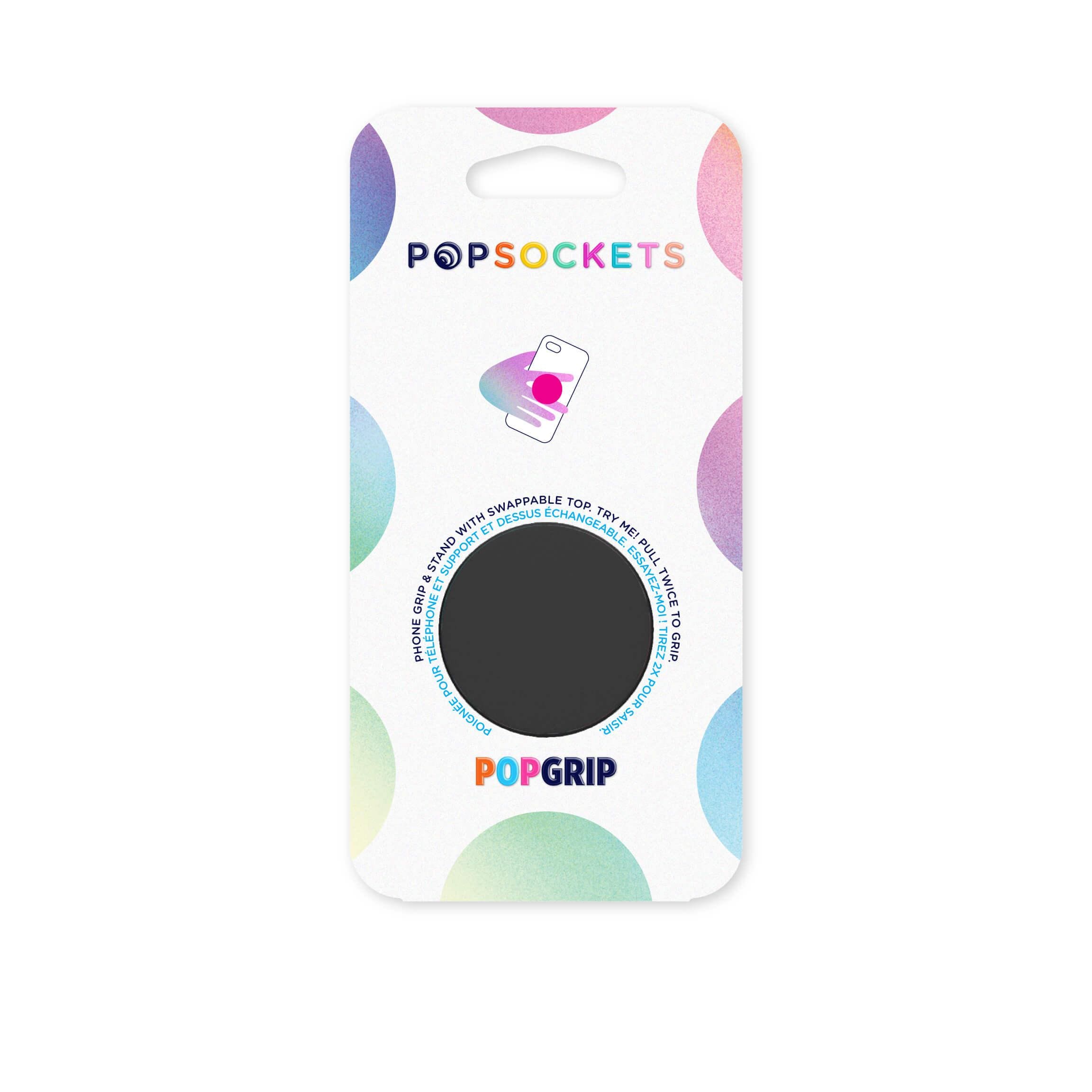 PopGrip Mobilholder / stativ med avtakbar topp, Svart