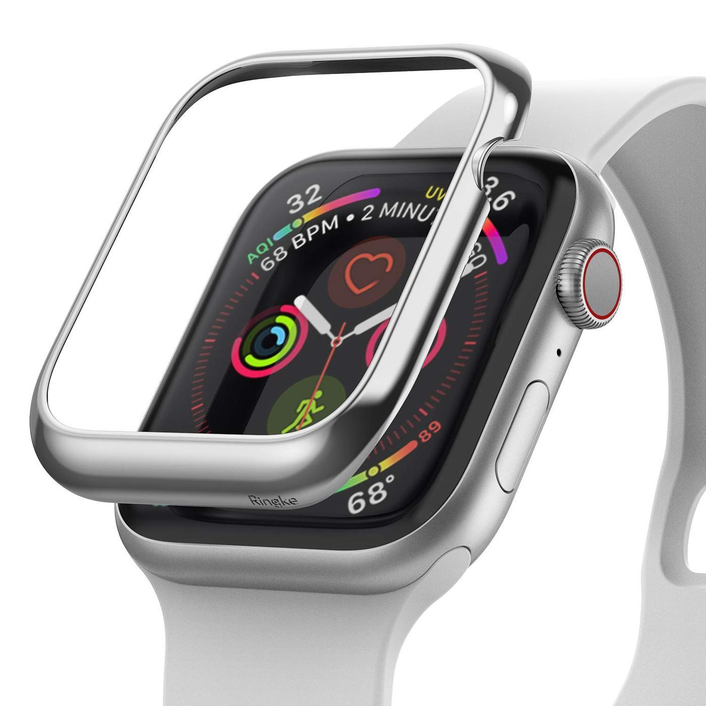 Apple Watch Series 9 41mm Beskyttelsesring - Bezel Styling Sølv