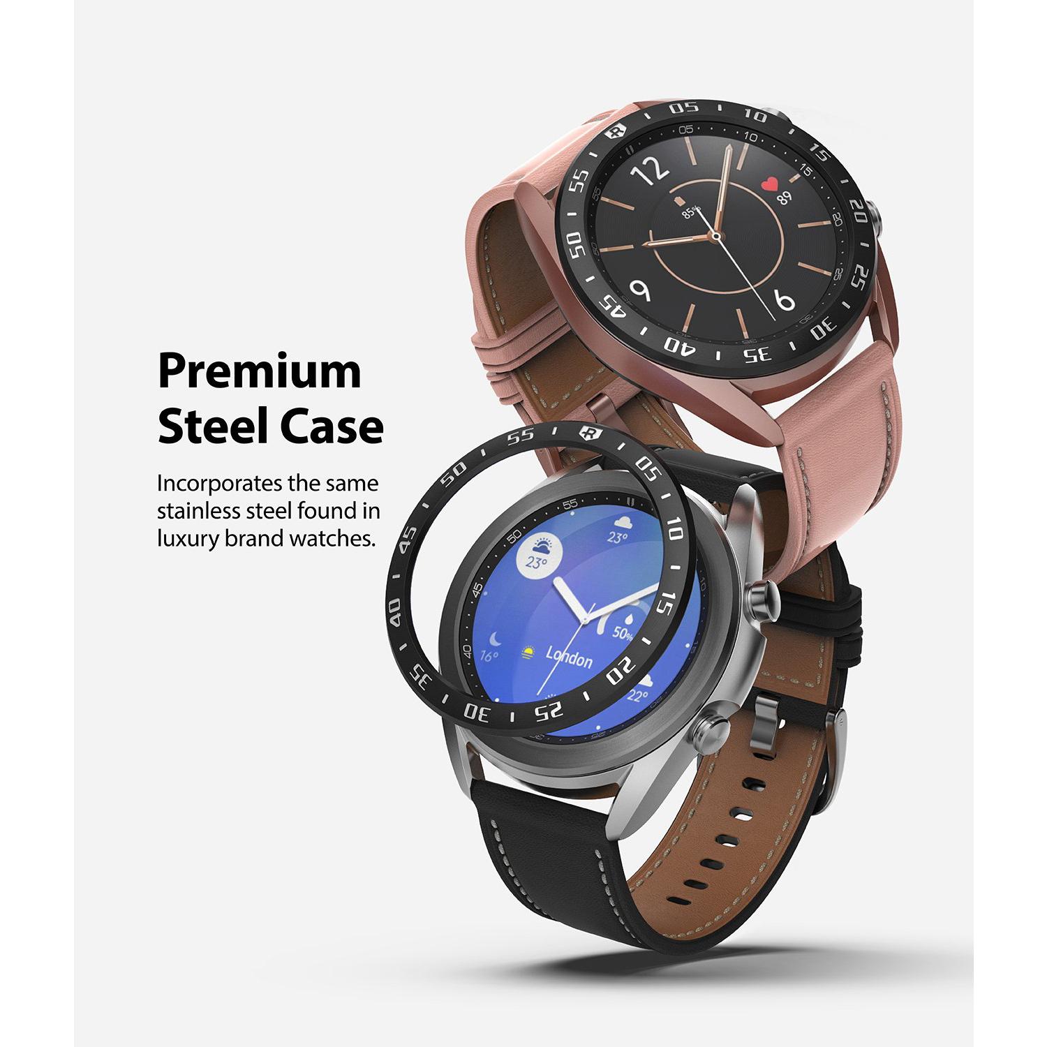 Samsung Galaxy Watch 3 41mm Beskyttelsesring - Bezel Styling Svart