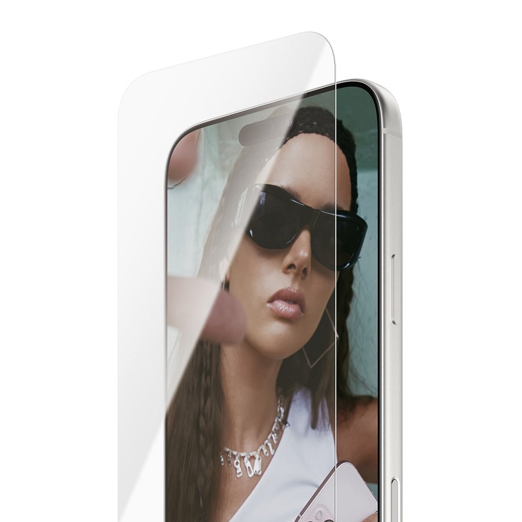 iPhone 17 Pro Max Skjermbeskytter i glass med installasjonsramme - Ultra Wide Fit