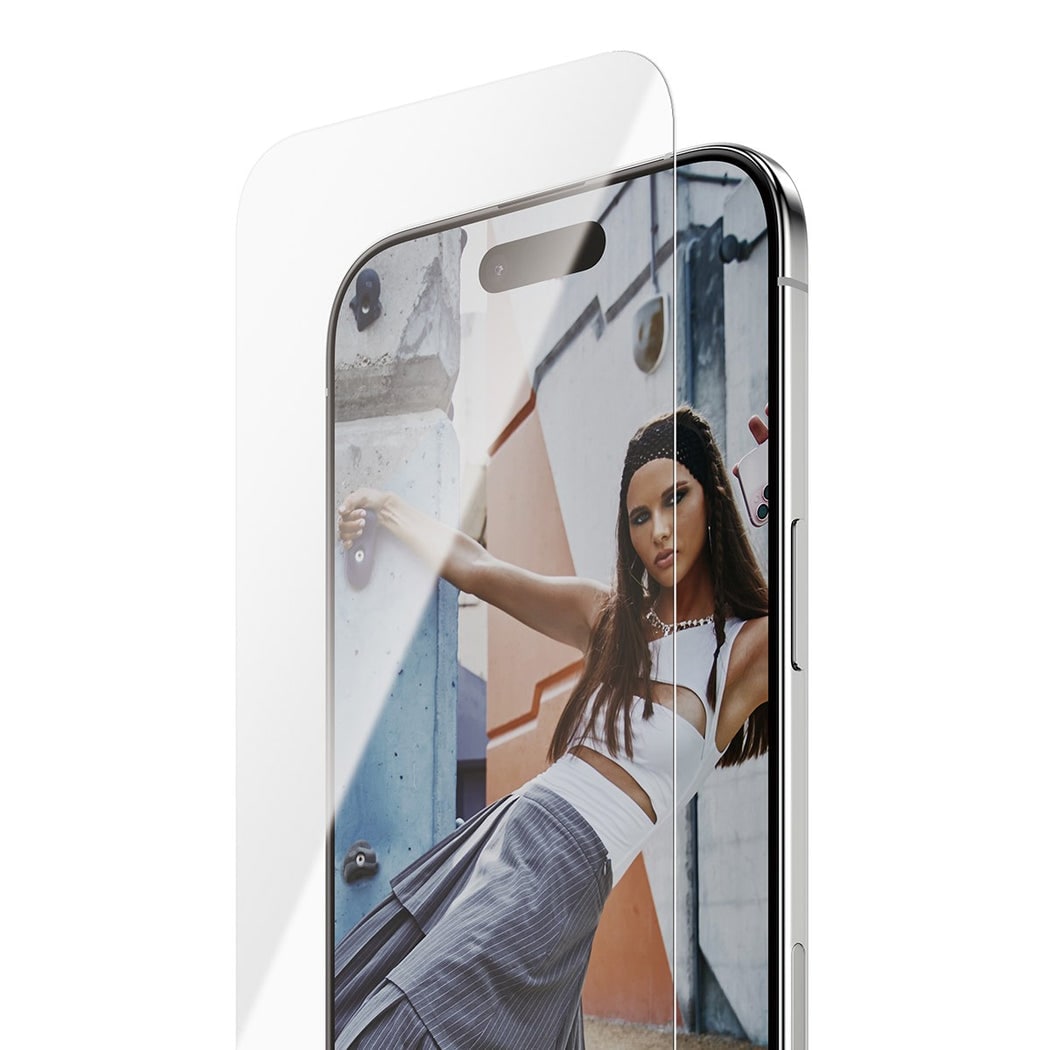 iPhone Air Skjermbeskytter i glass med installasjonsramme - Ultra Wide Fit